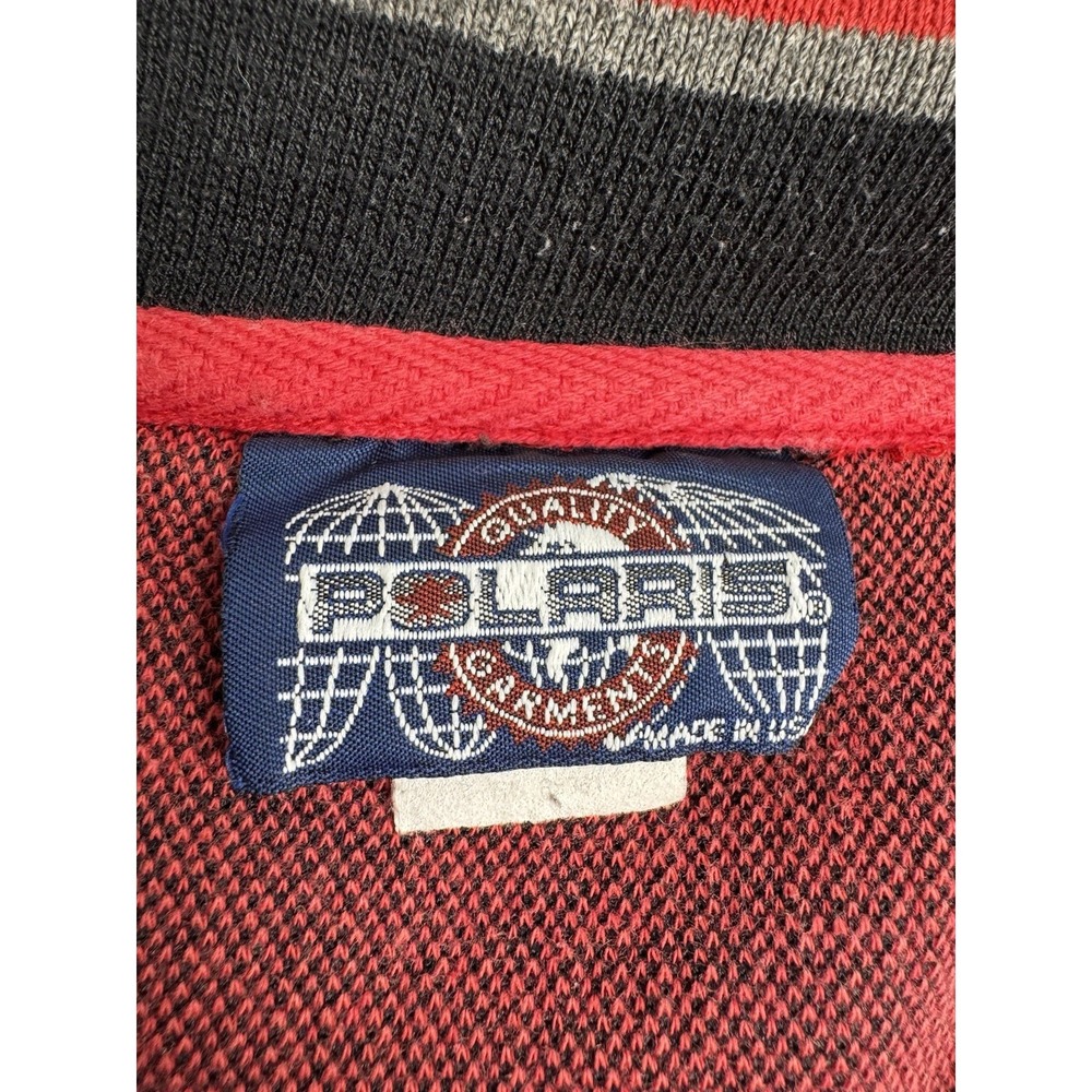 Vintagw 90s Polaris Embroidered 1/4 Zip Pullover Sweatshirt Sweater Mens 2XL Y2K - Picture 4 of 11
